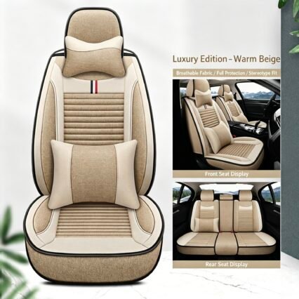2026 Upgraded All-Season Linen Car Seat Covers