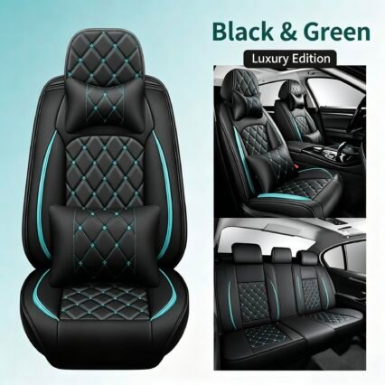 2026 Edition Premium Diamond Leather Car Seat Covers – Luxury 5D Full-Surround Auto Interior Guard with Airbag-Safe Design