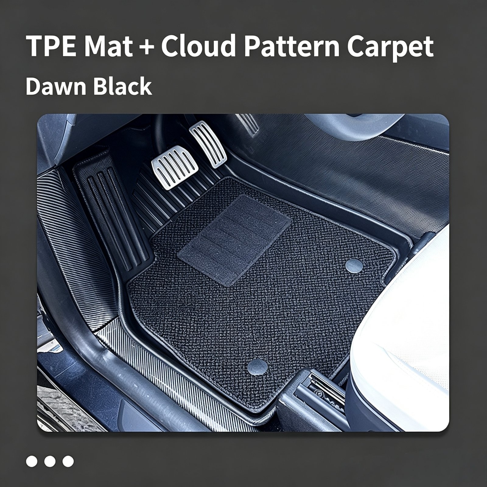 Premium Custom TPE Car Floor Mats – Luxury Carbon Fiber Texture All-Weather Vehicle Liners - Image 2
