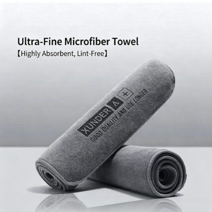 Premium Large Microfiber Car Drying Towel - Super Absorbent & Quick-Dry Cleaning Cloth. Scratch-Free Short Pile for Professional Detailing.