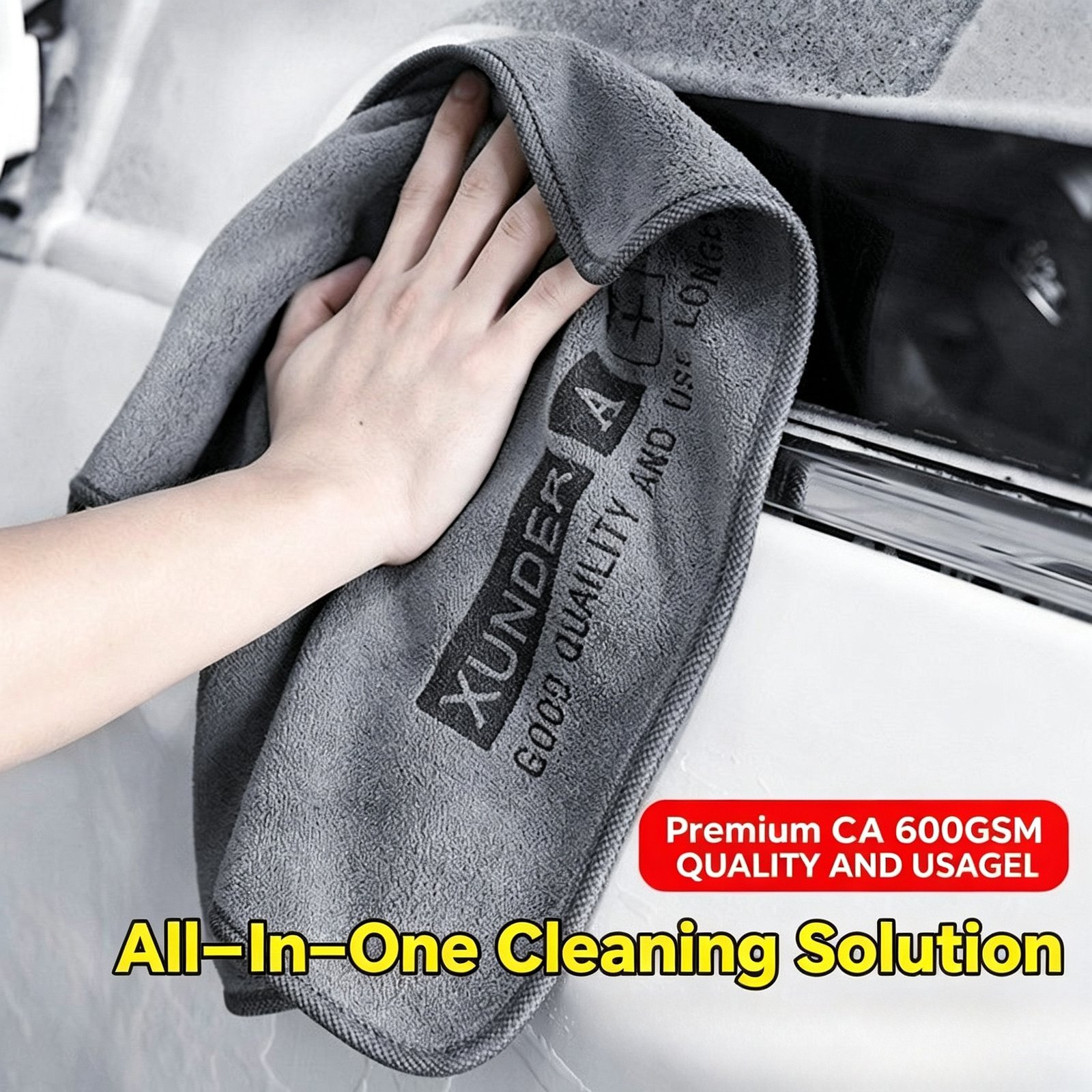 Premium Large Microfiber Car Drying Towel - Super Absorbent & Quick-Dry Cleaning Cloth. Scratch-Free Short Pile for Professional Detailing. - Image 14