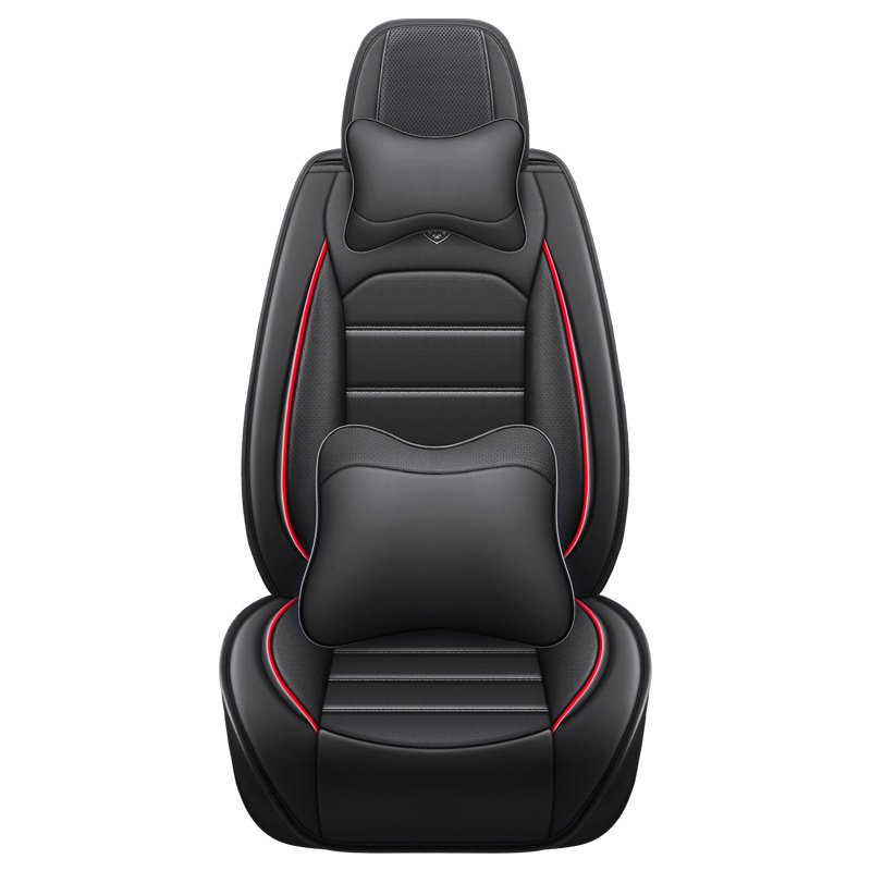 Premium Full-Surround Luxury Nappa-Style Car Seat Covers – Universal All-Season Vehicle Seat Protectors with Perforated Breathable Design - Image 8
