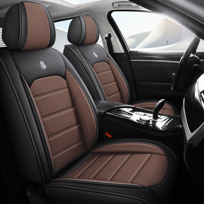 Premium Full-Surround Luxury Nappa-Style Car Seat Covers – Universal All-Season Vehicle Seat Protectors with Perforated Breathable Design - Image 7