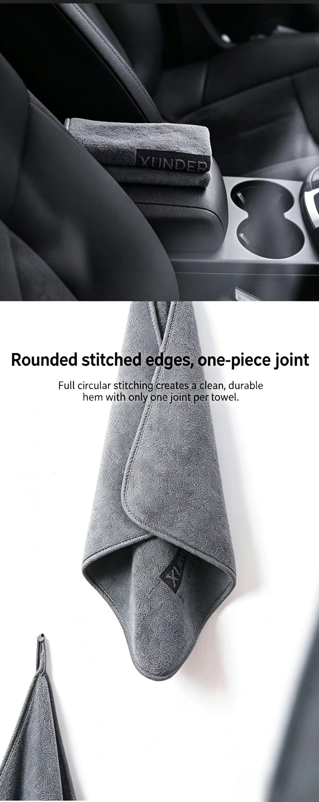 Premium Large Microfiber Car Drying Towel - Super Absorbent & Quick-Dry Cleaning Cloth. Scratch-Free Short Pile for Professional Detailing. - Image 8