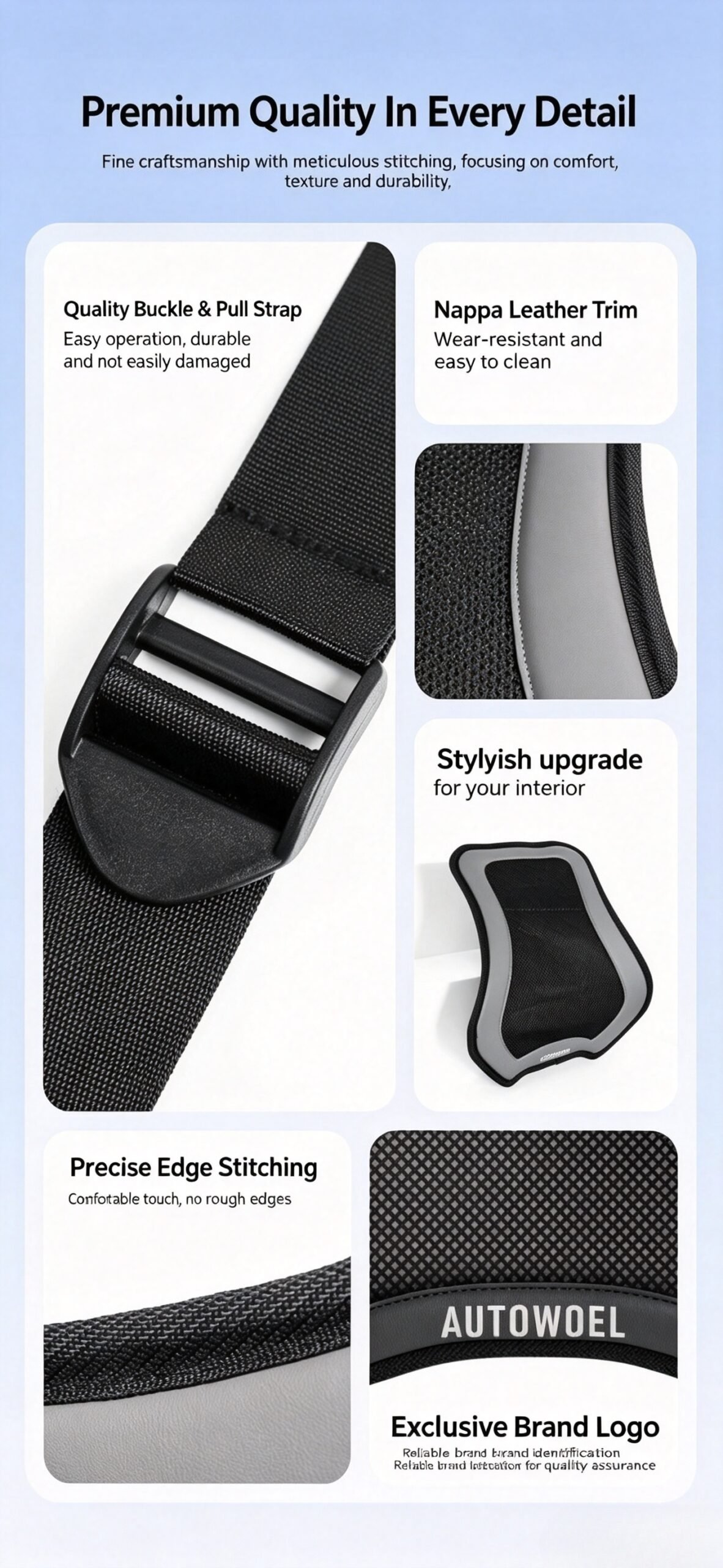 Premium Ventilated Car Lumbar Support - Soft Leather Cooling Mesh Back Pillow for Long Driving Comfort. Fits All Vehicles. - Image 17