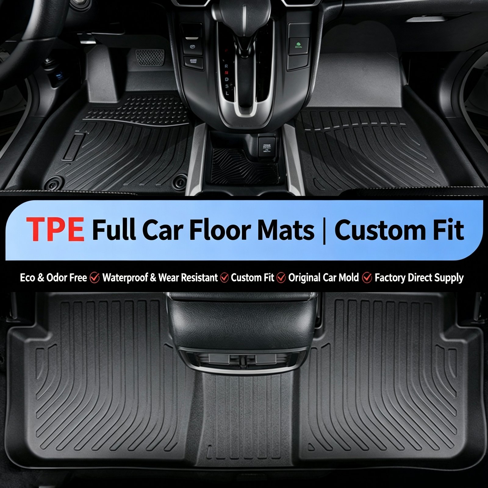 Premium Custom-Fit TPE Car Floor Mats – Odorless All-Weather Waterproof Heavy-Duty Auto Floor Liners for Over 2,000 Vehicle Models - Image 15