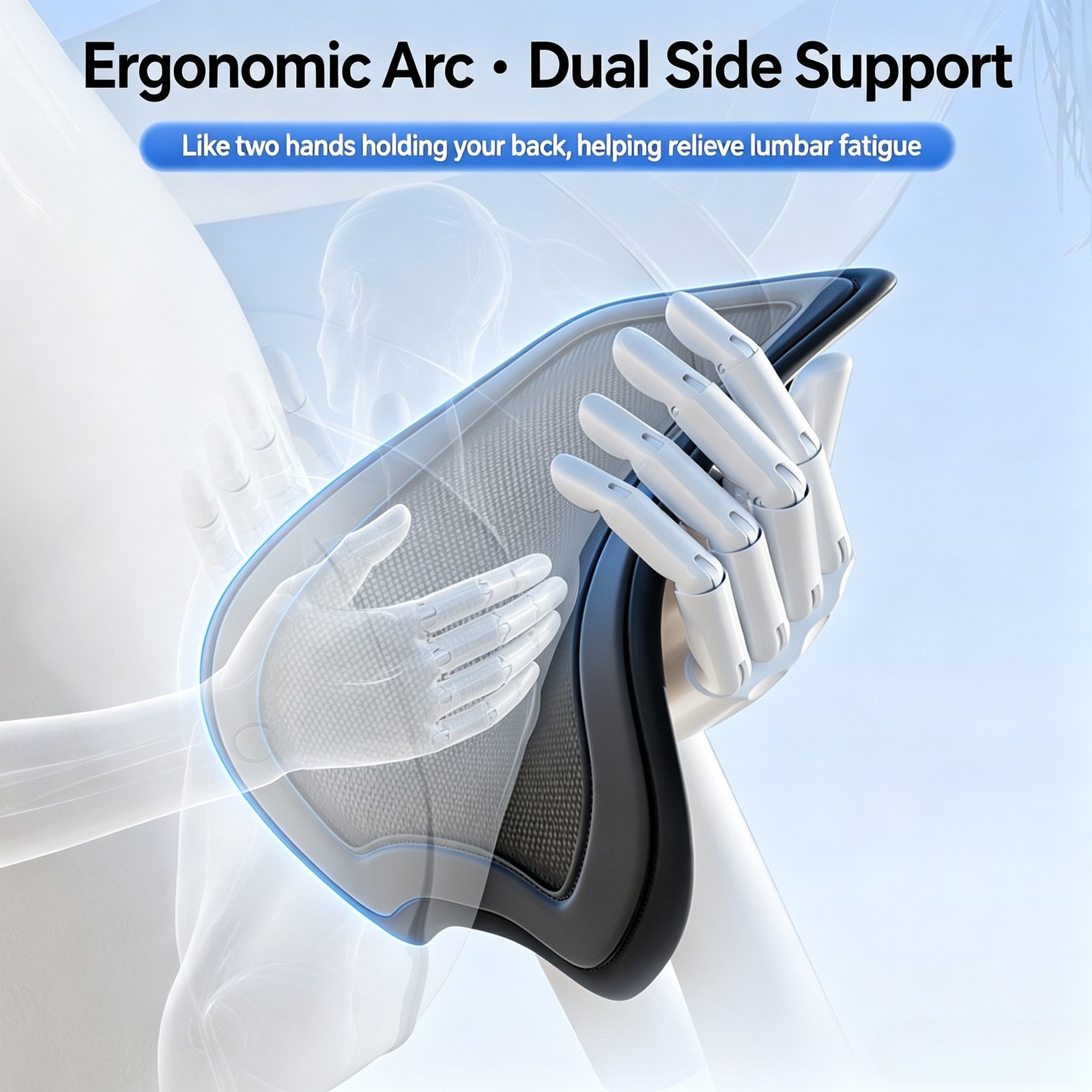 Premium Ventilated Car Lumbar Support - Soft Leather Cooling Mesh Back Pillow for Long Driving Comfort. Fits All Vehicles. - Image 15