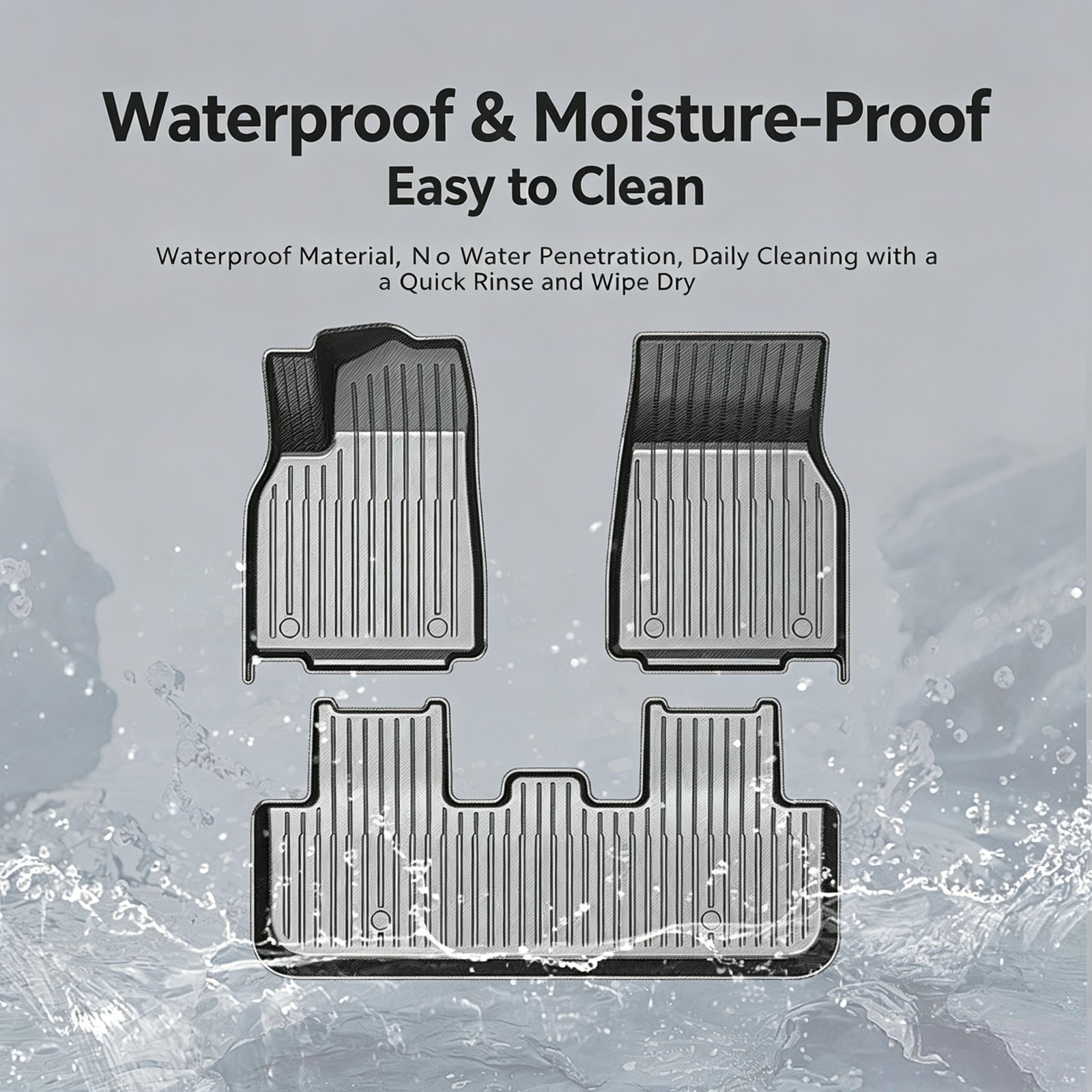 Premium Custom TPE Car Floor Mats – Luxury Carbon Fiber Texture All-Weather Vehicle Liners - Image 20