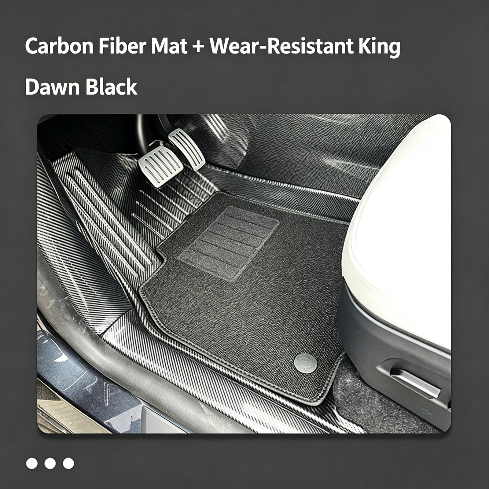 Premium Custom TPE Car Floor Mats – Luxury Carbon Fiber Texture All-Weather Vehicle Liners - Image 5