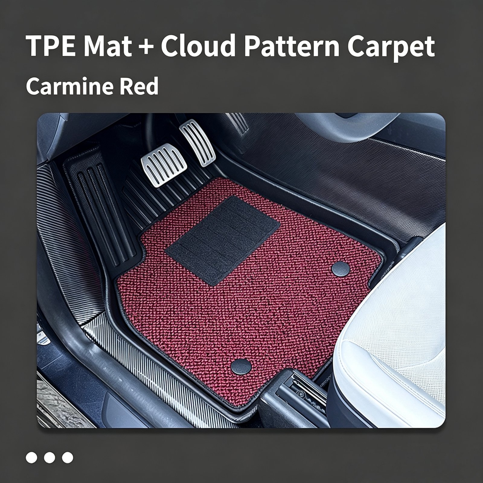 Premium Custom TPE Car Floor Mats – Luxury Carbon Fiber Texture All-Weather Vehicle Liners - Image 3