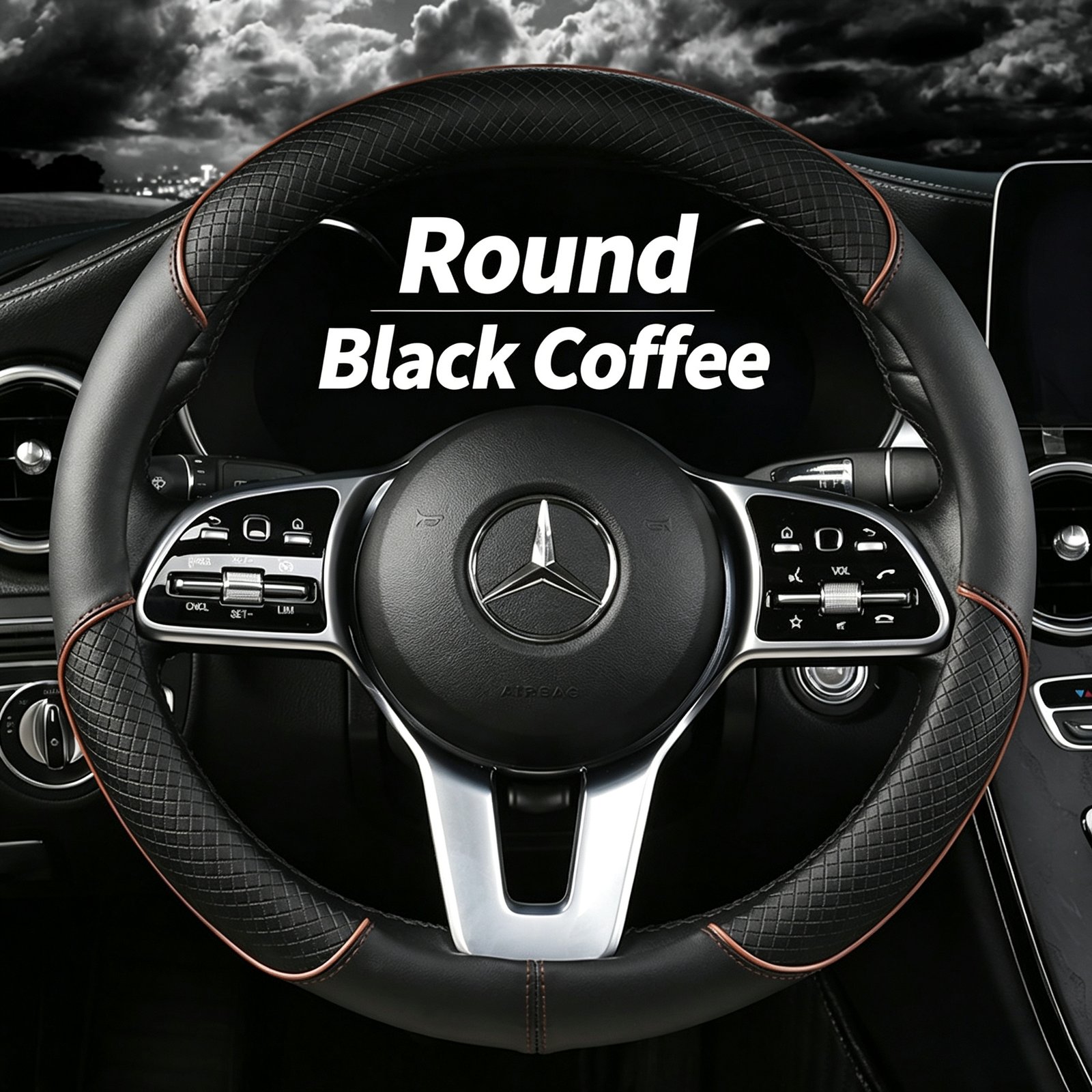 Premium Ultra-Thin Embossed Leather Steering Wheel Cover – Contrast Color Dual-Tone Design, Breathable & Non-Slip All-Season Grip for Round and D-Shape Wheels - Image 15