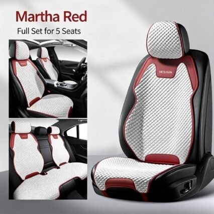 Ultra-Thin Breathable All-Season Car Seat Mat – Luxury Slim-Waist Cooling Saddle Cushion, Universal Non-Slip Comfort Seat Protector for Sedans, SUVs & Trucks