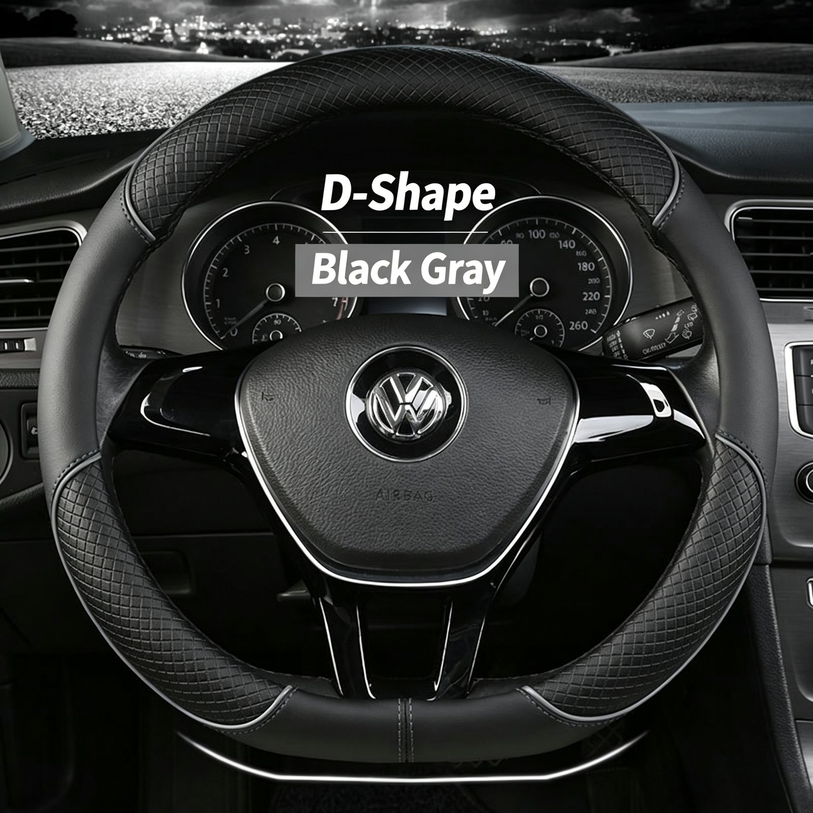 Premium Ultra-Thin Embossed Leather Steering Wheel Cover – Contrast Color Dual-Tone Design, Breathable & Non-Slip All-Season Grip for Round and D-Shape Wheels - Image 8
