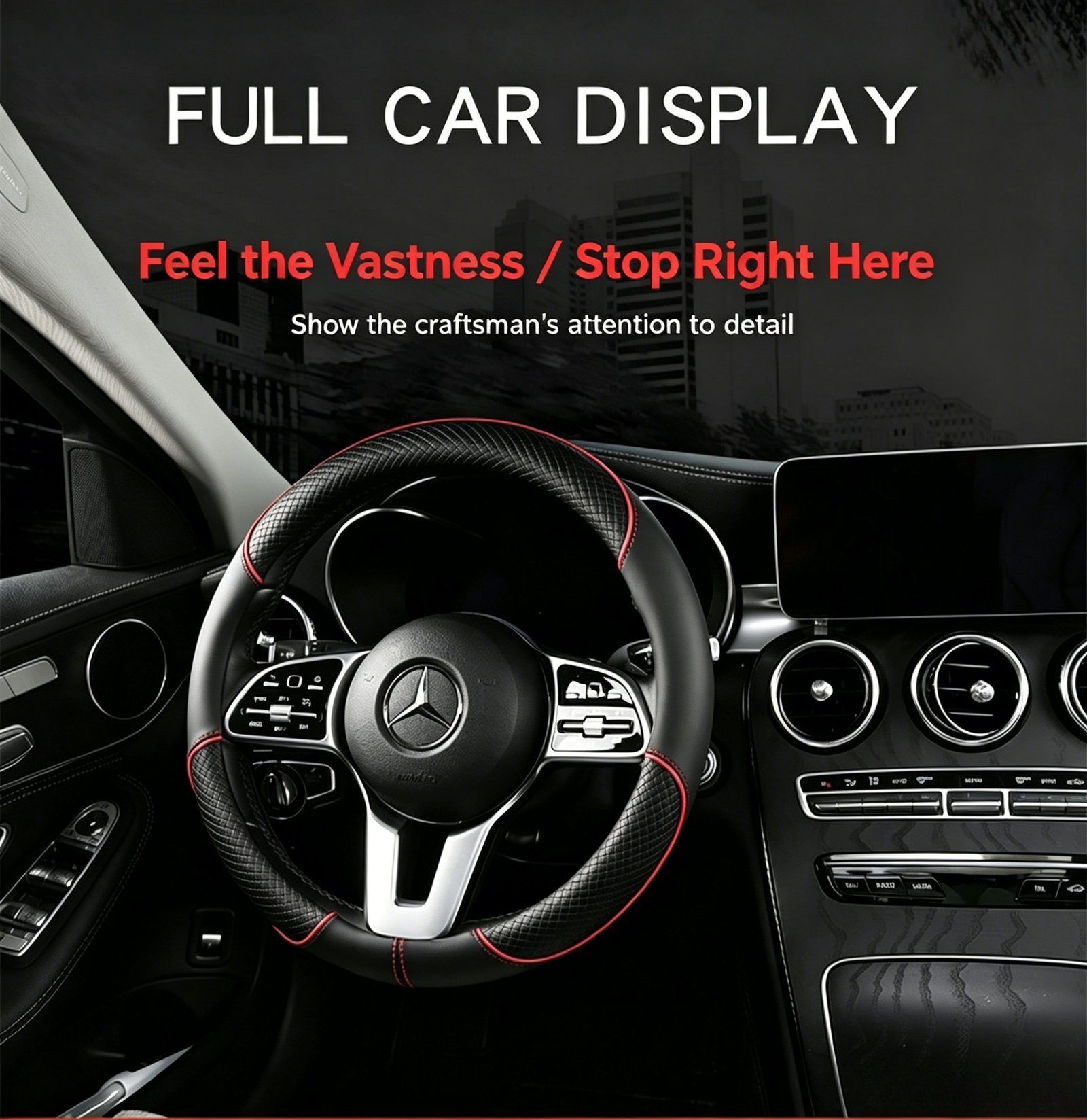Premium Ultra-Thin Embossed Leather Steering Wheel Cover – Contrast Color Dual-Tone Design, Breathable & Non-Slip All-Season Grip for Round and D-Shape Wheels - Image 26