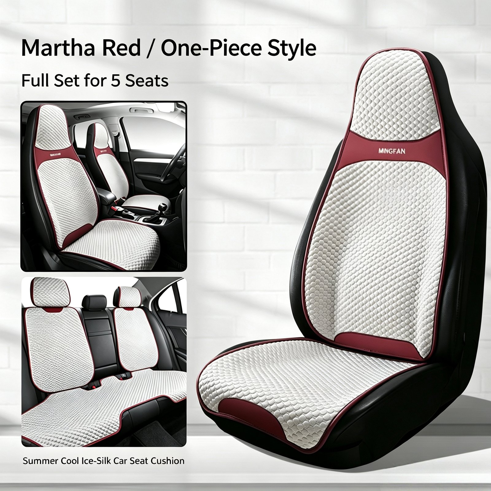 Ultra-Thin Breathable All-Season Car Seat Mat – Luxury Slim-Waist Cooling Saddle Cushion, Universal Non-Slip Comfort Seat Protector for Sedans, SUVs & Trucks - Image 6